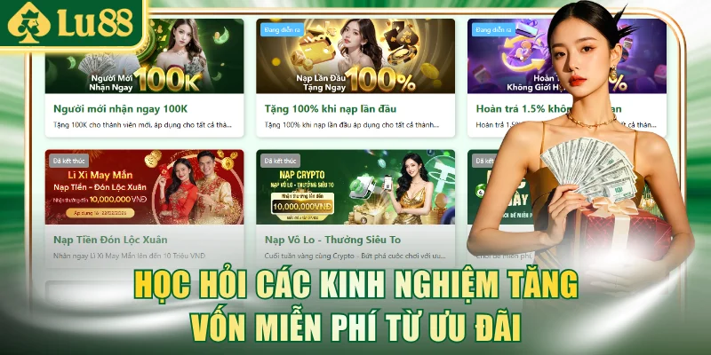 Học hỏi các kinh nghiệm tăng vốn miễn phí từ ưu đãi