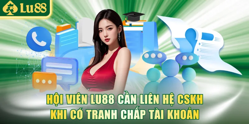 Hội viên LU88 cần liên hệ CSKH khi có tranh chấp tài khoản
